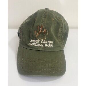 Kings Canyon Nation Park Cap Hat by Triangle Sport Headwear Green